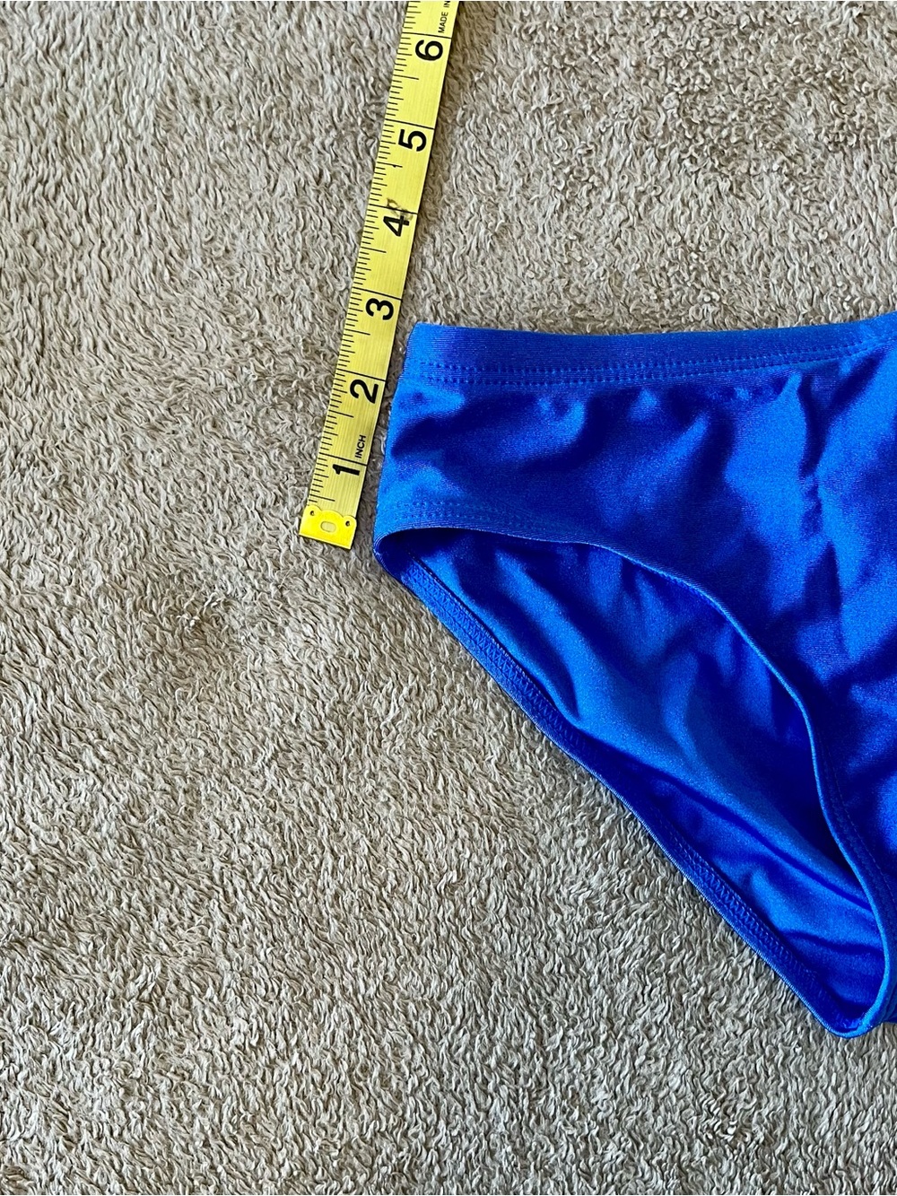 Classic Men's Swim Briefs in Bright Blue - Picture 5 of 5